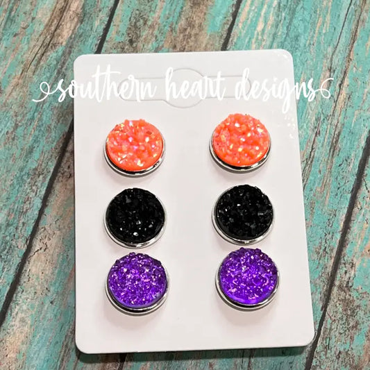 3 Pk Earrings- Halloween Is Coming