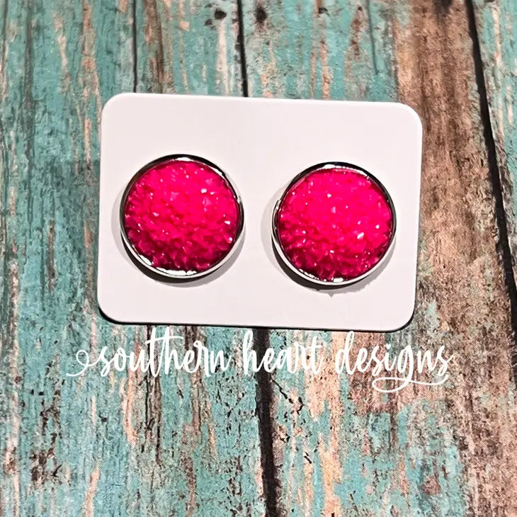 Hot Pink Earrings