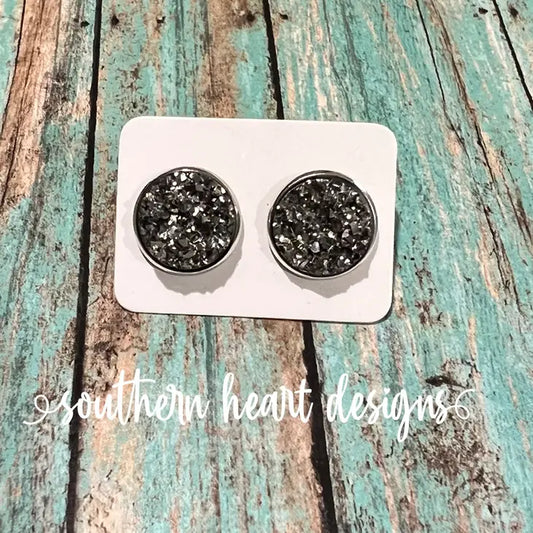 Gunmetal Colored Earrings