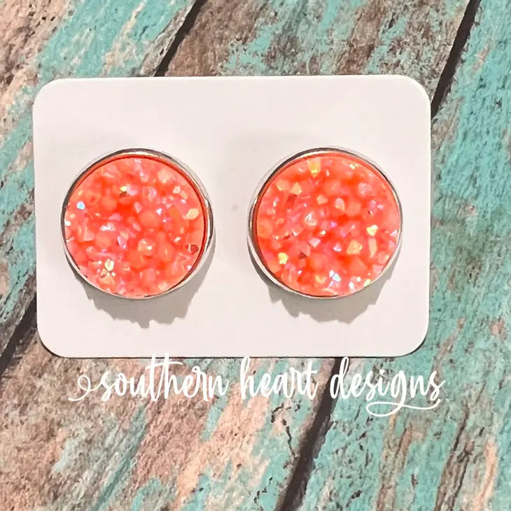 Neon Orange Earrings